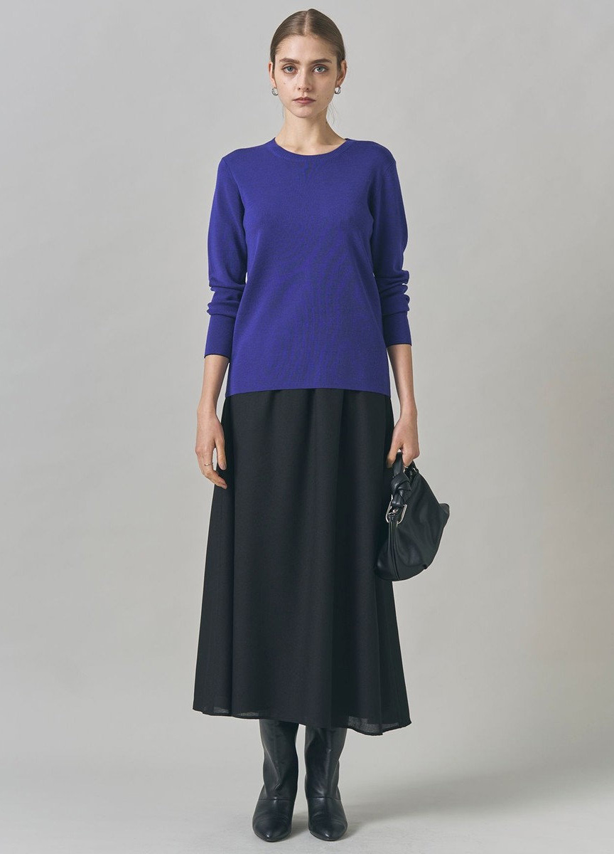 拚紗抽褶飄逸長裙